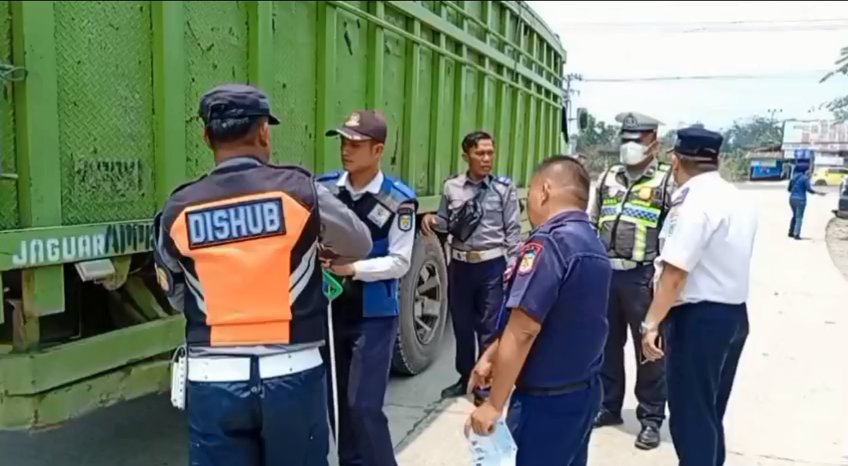 Razia Gabungan di Tebo Tengah, 8 Kendaraan Terjaring