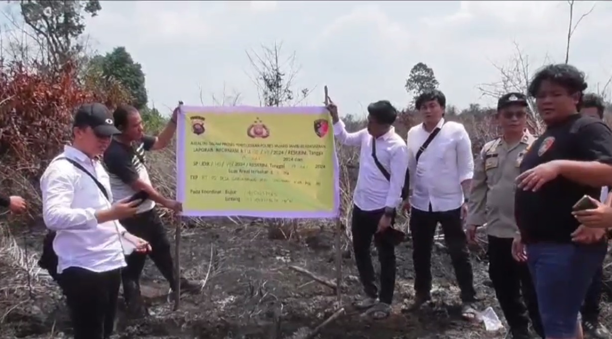 Pasca Kebakaran Lahan di Gerunggung, Polisi Lakukan Olah TKP dan Akan Periksa 4 Pemilik Lahan