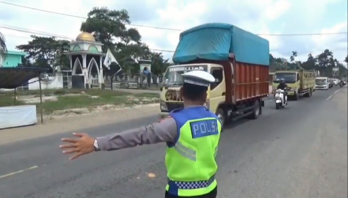 Arus Mudik Jalinsum Jambi–Riau Terpantau Ramai Lancar