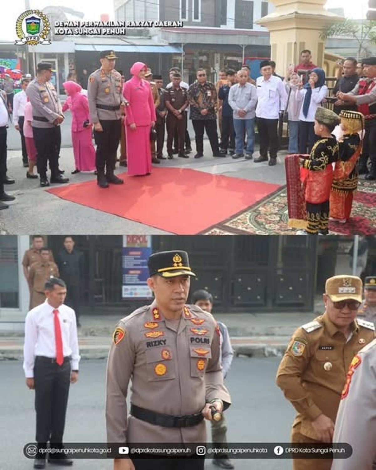 Wakil Ketua I DPRD Hardizal Hadiri Serah Terima Jabatan Kapolres Kerinci