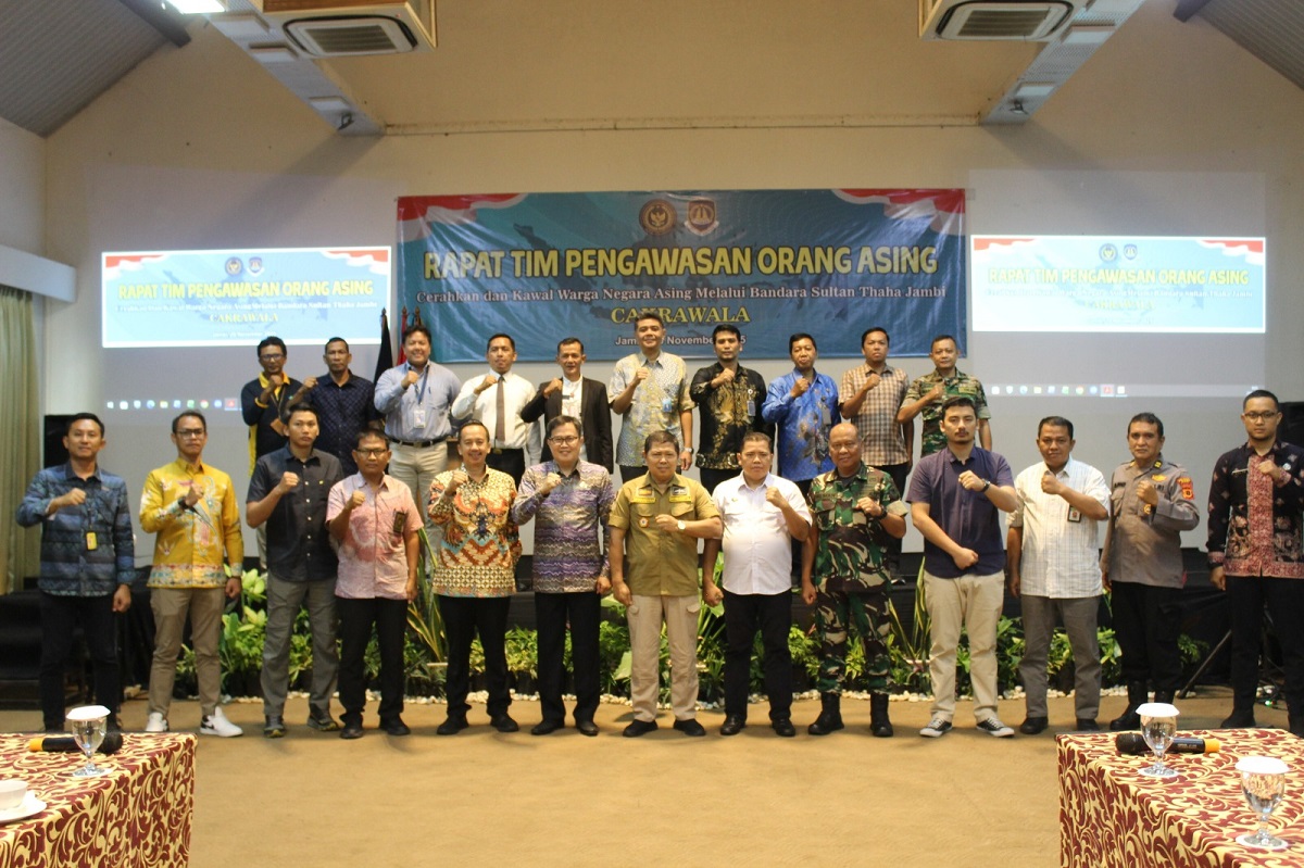 Perkuat Pengawasan Orang Asing, Imigrasi Jambi Gelar Rakor TIMPORA Bertema CAKRAWALA