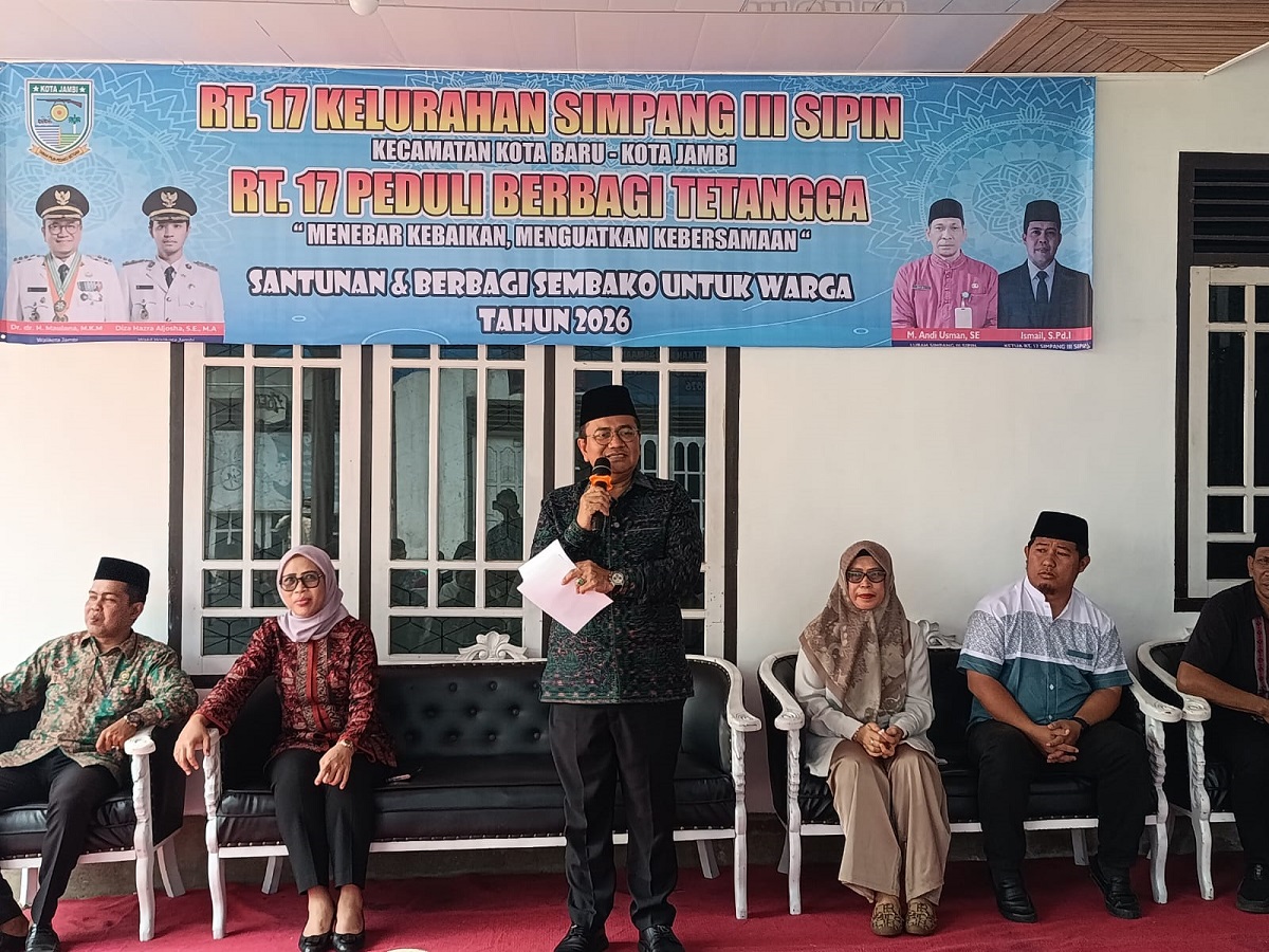 Walikota Maulana Apresiasi Program “RT 17 Peduli Berbagi”, Contoh Nyata Gotong Royong Warga di Kota Jambi