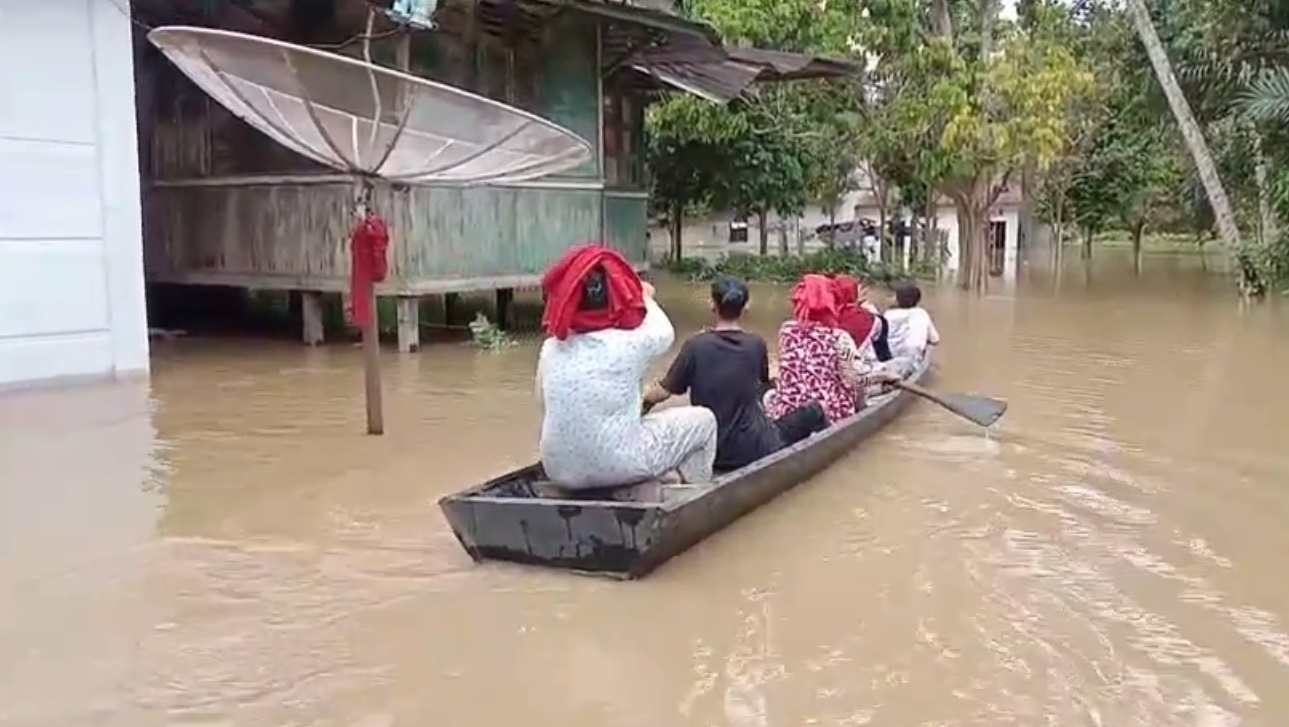 Banjir di 7 Koto, Ratusan Rumah di 2 Desa Terendam dan Ratusan KK Terdampak