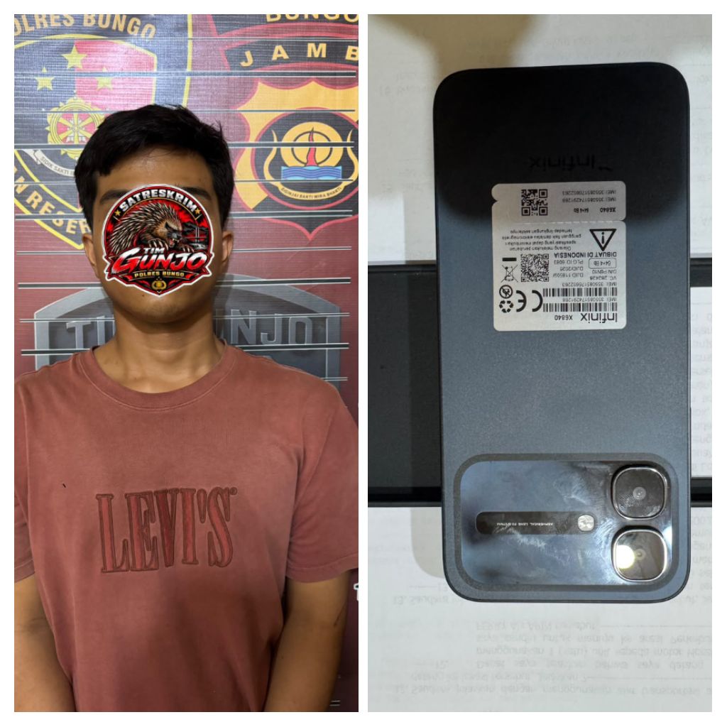 Tim Gunjo Polres Bungo Bekuk Pelaku Pencurian HP