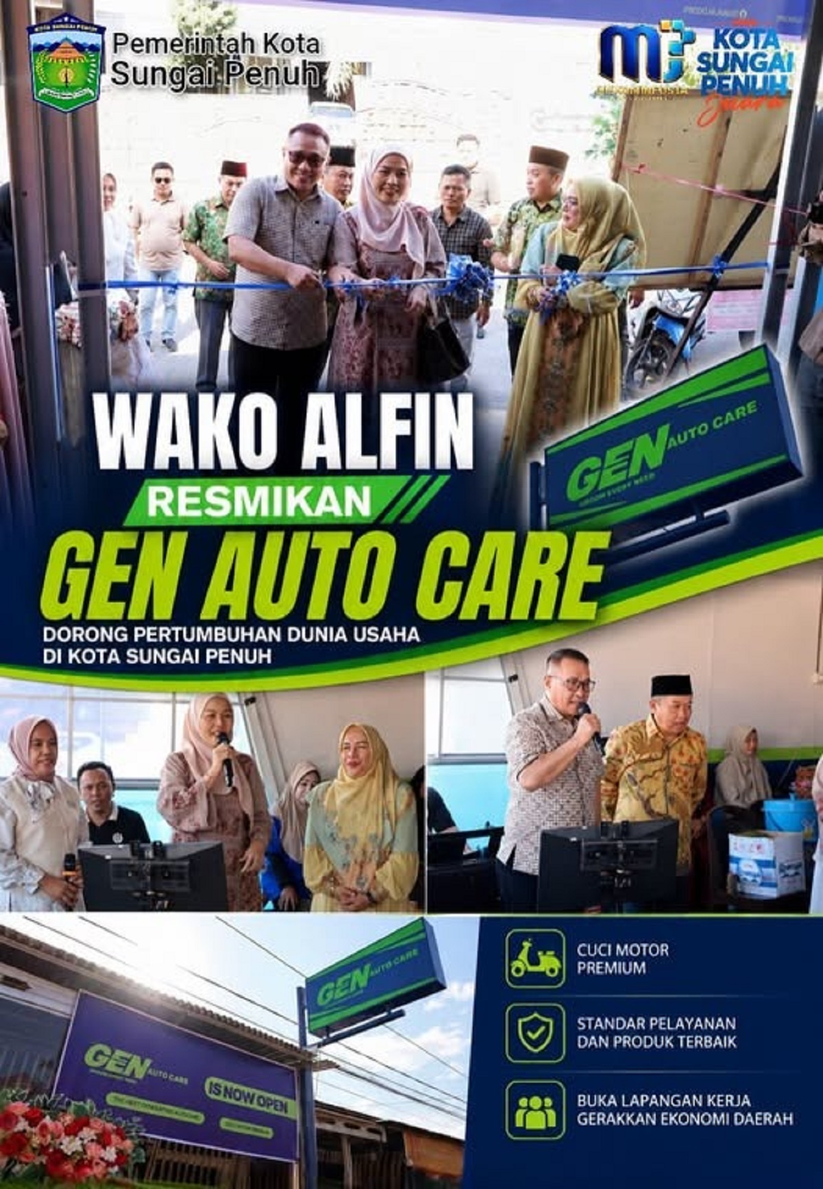 Wako Alfin Resmikan Gen Auto Care, Perkuat Pertumbuhan Dunia Usaha
