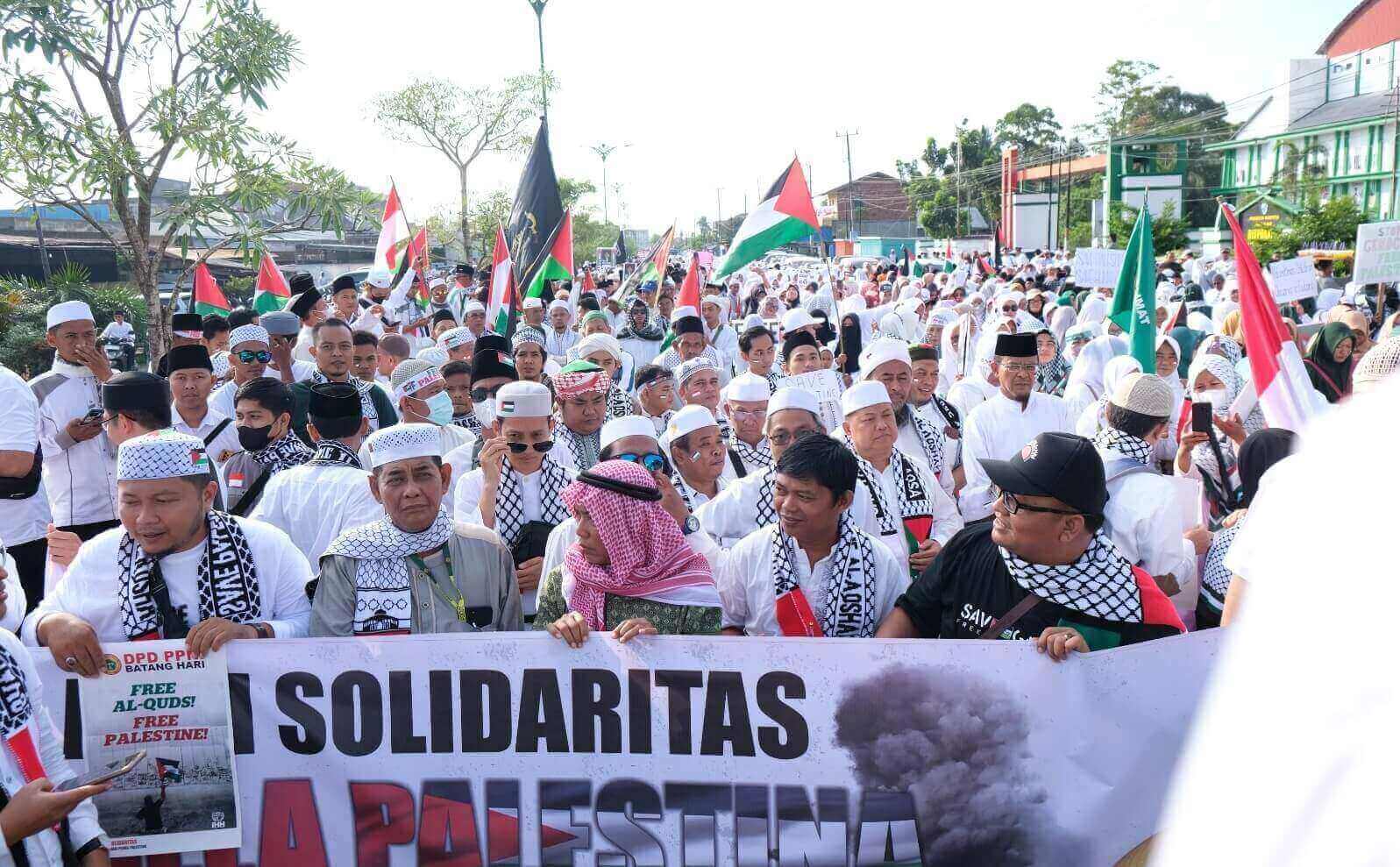 Batanghari Peduli Palestina, Ribuan Warga Gelar Aksi Solidaritas Kemanusiaan