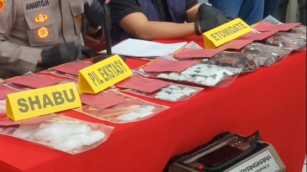 Polresta Ungkap Kasus Narkoba Sepekan, 435 Ekstasi dan 119 Etomidate Diamankan