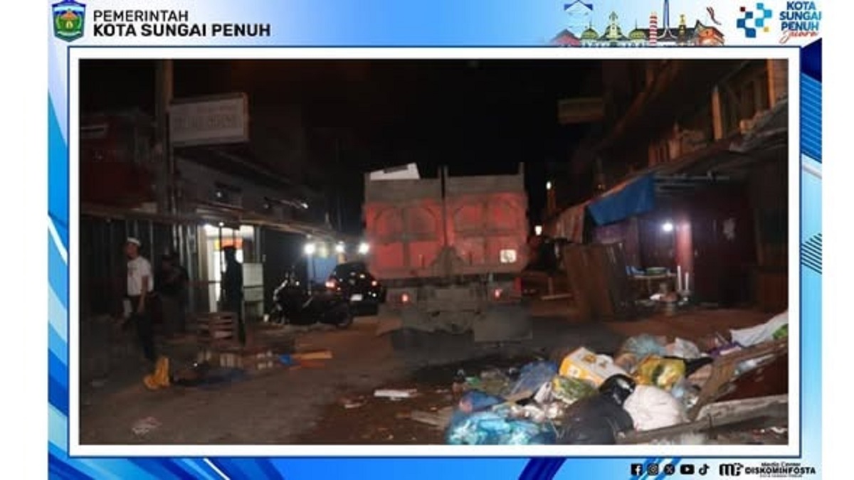 Sekda Alpian Kembali Pantau Kondisi Pasar Tanjung Bajure, Tekankan Kebersihan