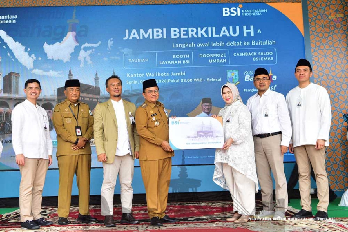 Launching Program Berkilau Haji, Kerja Sama Pemkot Jambi dan BSI Mudahkan Masyarakat Tunaikan Rukun Islam