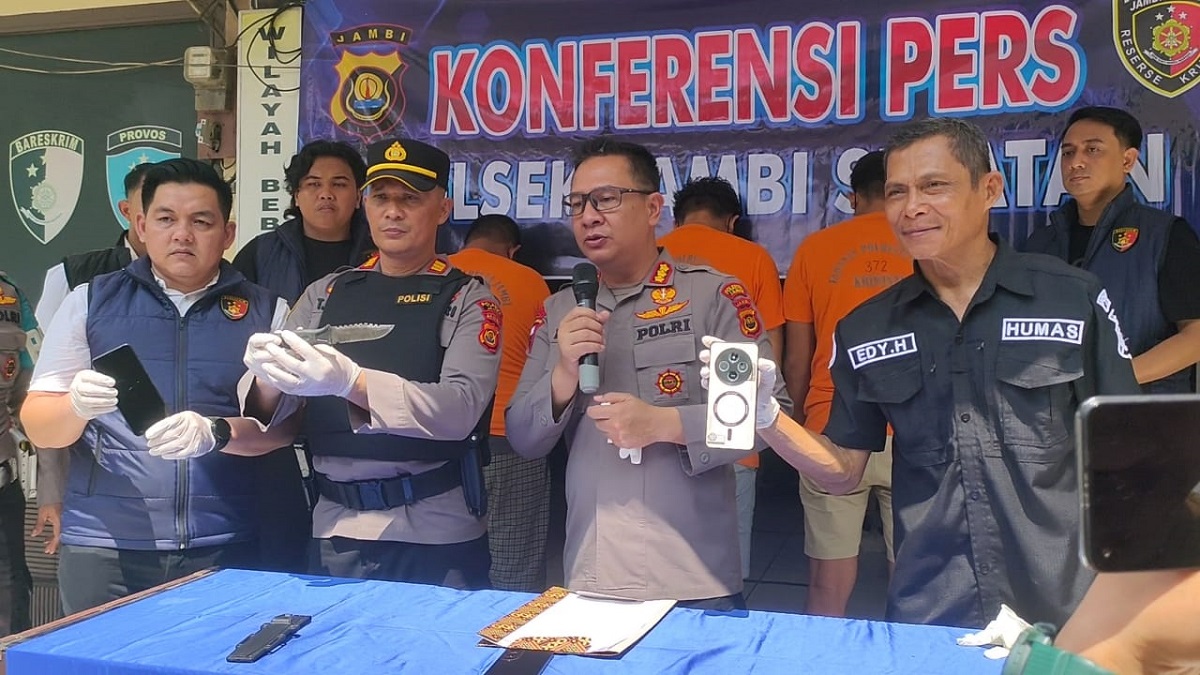 Komplotan Jambret di Kota Jambi Diringkus, Sudah Beraksi di 7 TKP