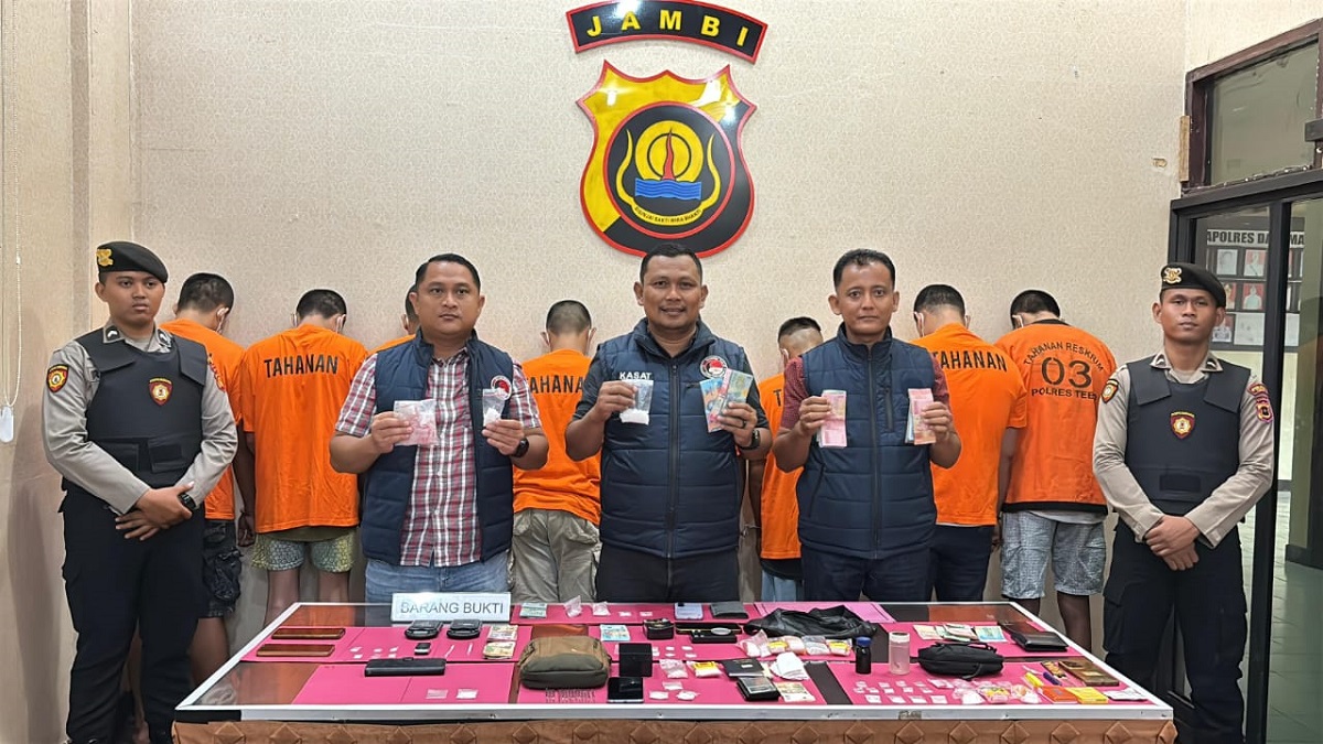  9 Tersangka Narkotika Diamankan dalam Operasi Antik Siginjai 2025