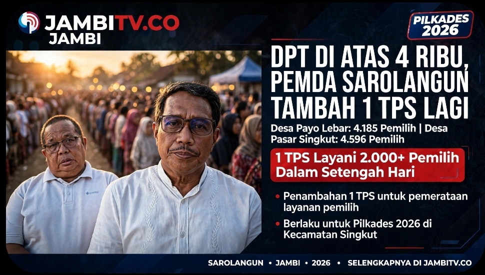 DPT di Atas 4 Ribu, Pemda Sarolangun Tambah Satu TPS Lagi Di Dua Desa