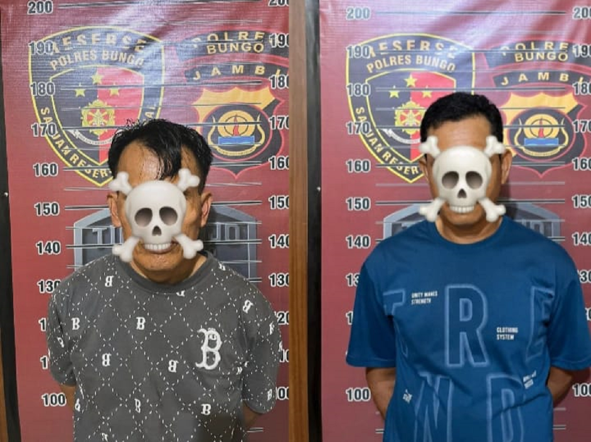 Tim GUNJO Sat Reskrim Polres Bungo Bekuk Dua Pelaku Pencurian Berulang