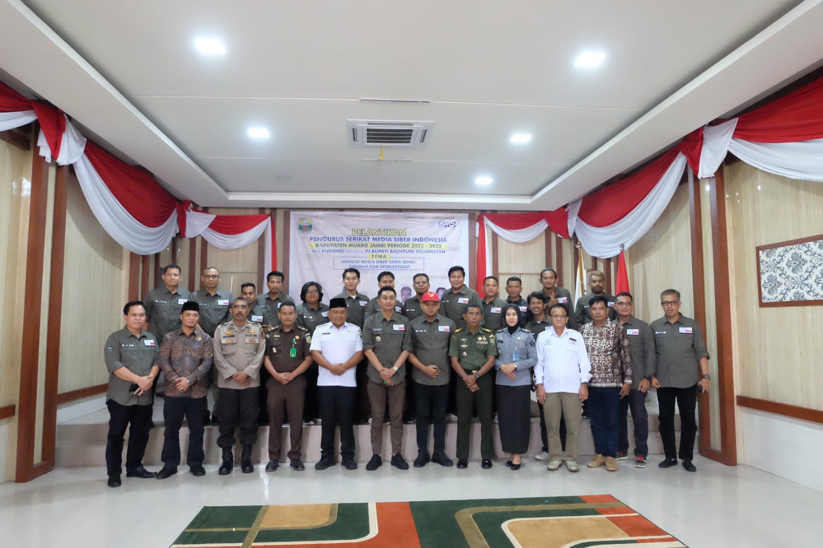 Pengurus SMSI Muaro Jambi Resmi Dilantik, Ini Pesan Mukhtadi  Ketua SMSI Provinsi Jambi