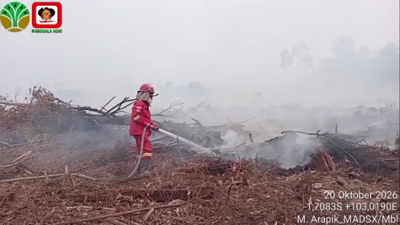 Empat Titik Karhutla Muncul di Batang Hari, Petugas Temukan Jerigen Diduga Berisi Pertalite