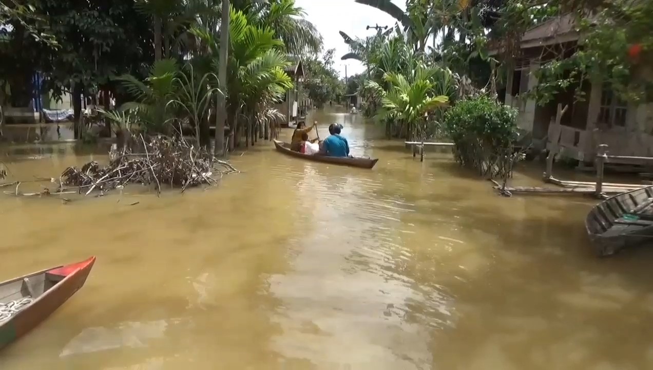 Kasihan! Ekonomi Warga Desa Muaro Jambi Lumpuh Karena 3 Bulan Banjir Belum Juga Surut