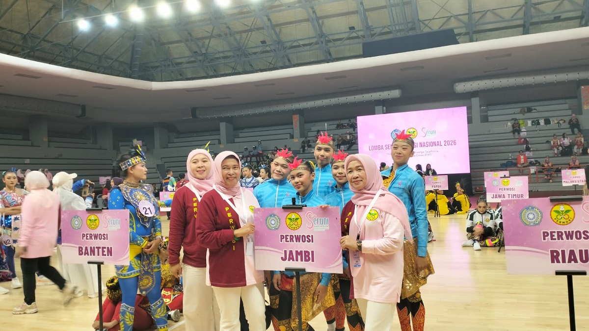 Dua Tahun Berturut-turut, Perwosi Jambi Juara Senam Kreasi Nasional