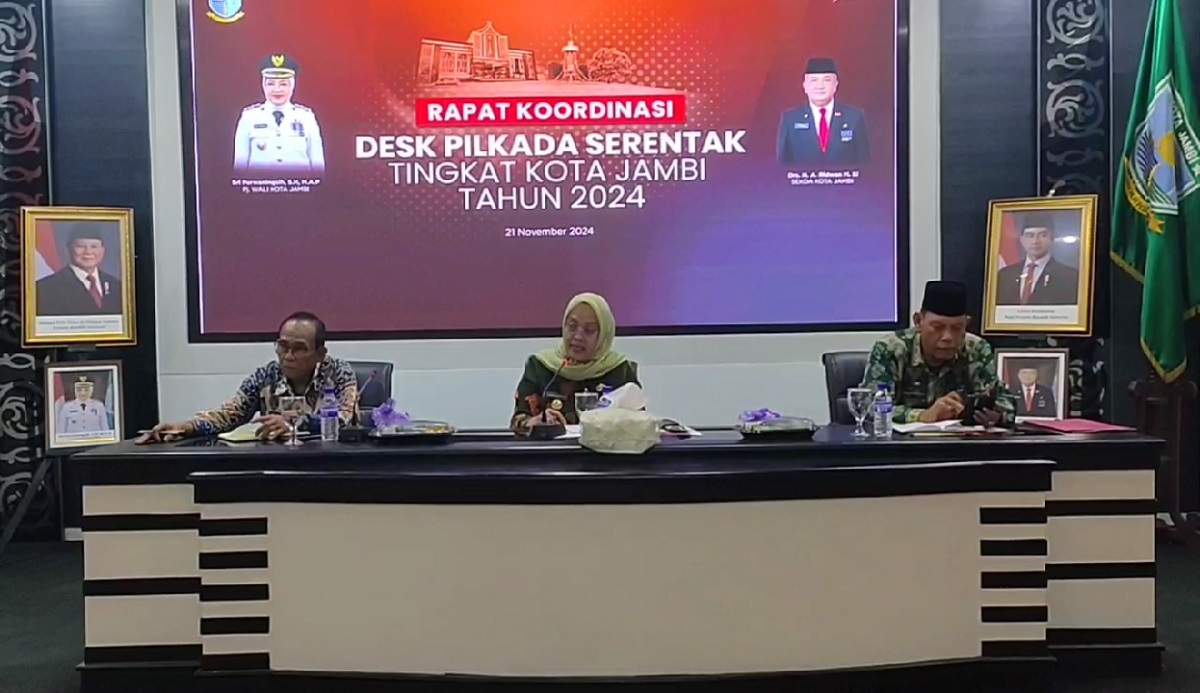 Rakor Pilkada 2024, PJ Walikota Jambi Tekankan Sinergi Pilkada 2024