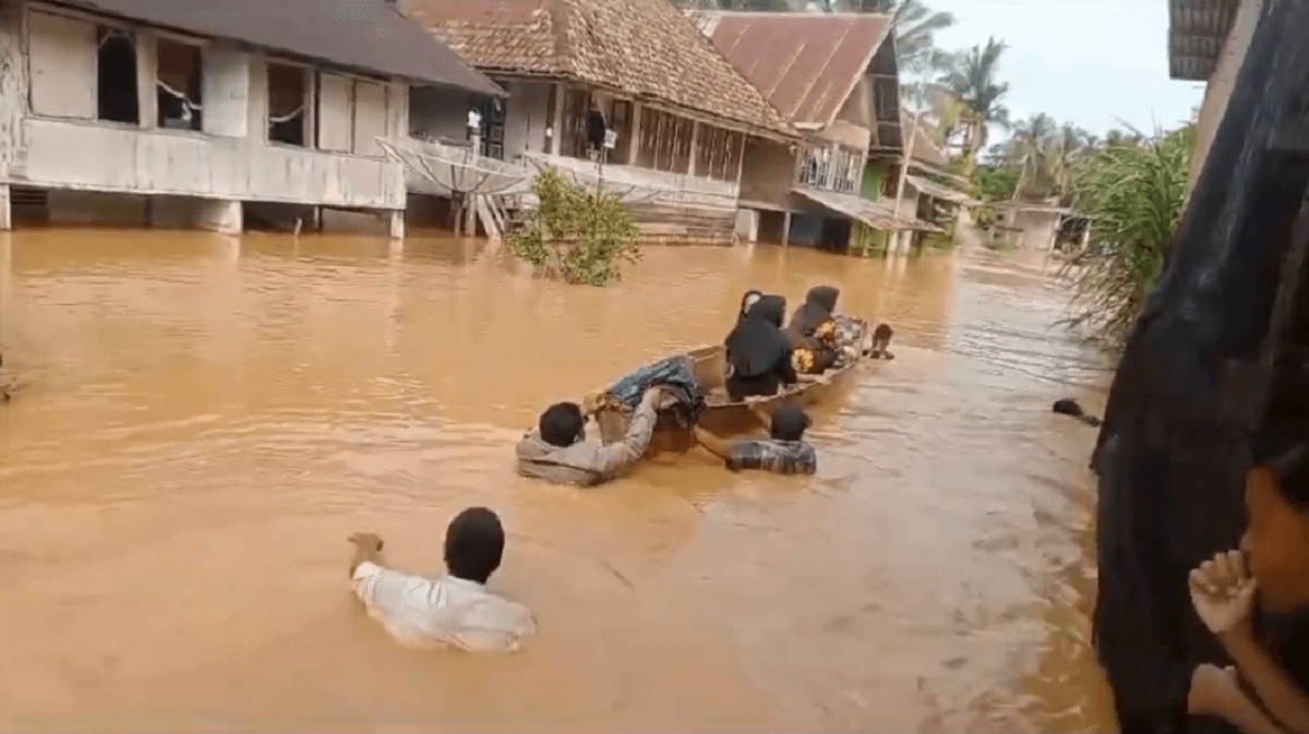 Dampak Banjir Sarolangun, Kerugian Daerah Mencapai Lebih Dari Rp 1 Miliar 