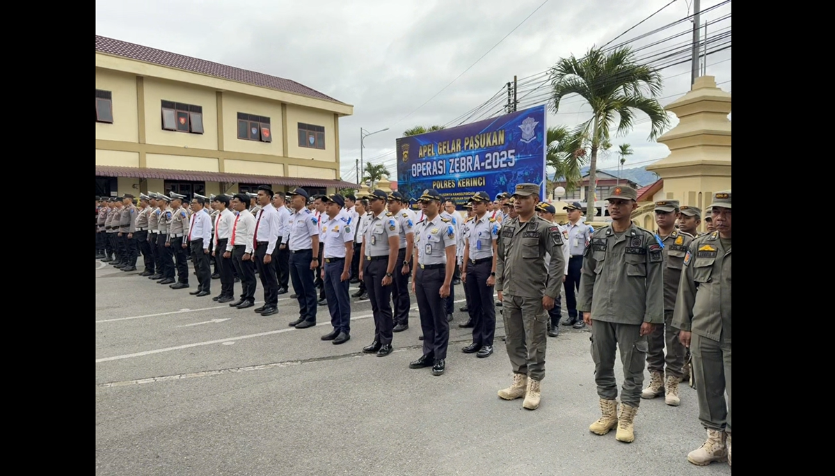 Polres Kerinci Kerahkan 500 Personel dalam Operasi Zebra Siginjai 2025