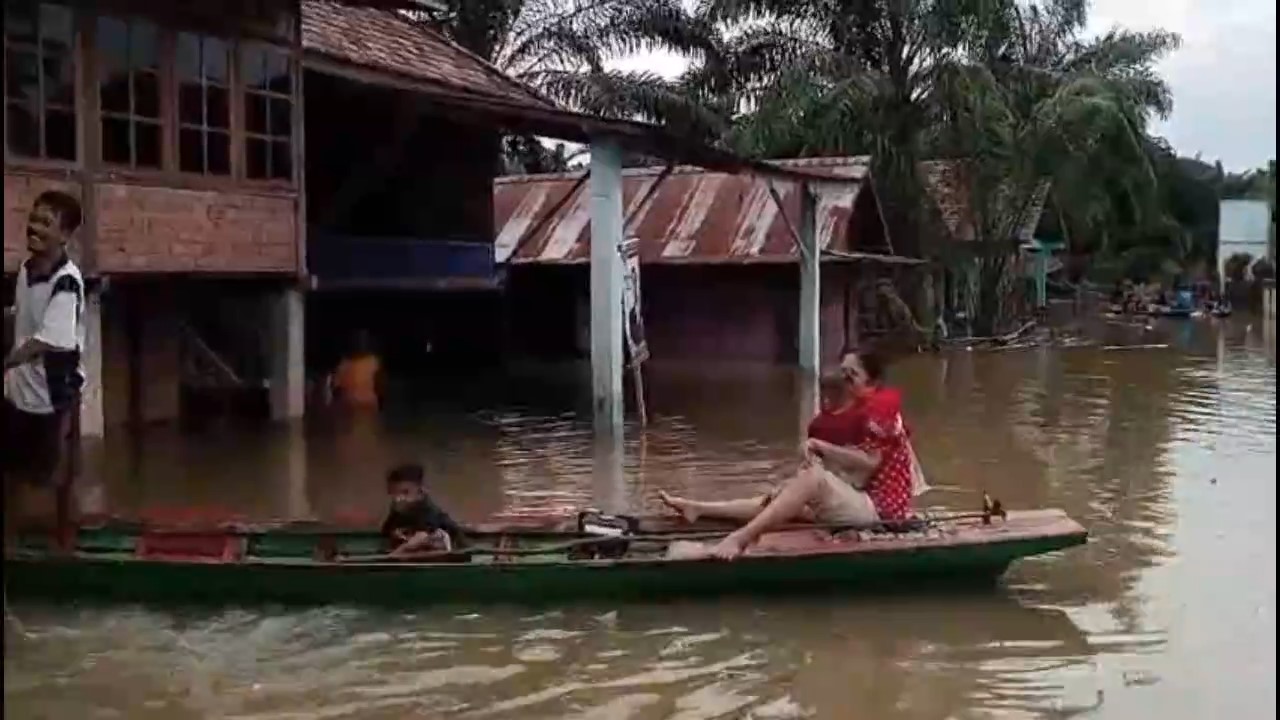 Sungai Batanghari Kembali Meluap, Rumah Warga di Maro Sebo Ulu Banjir Lagi