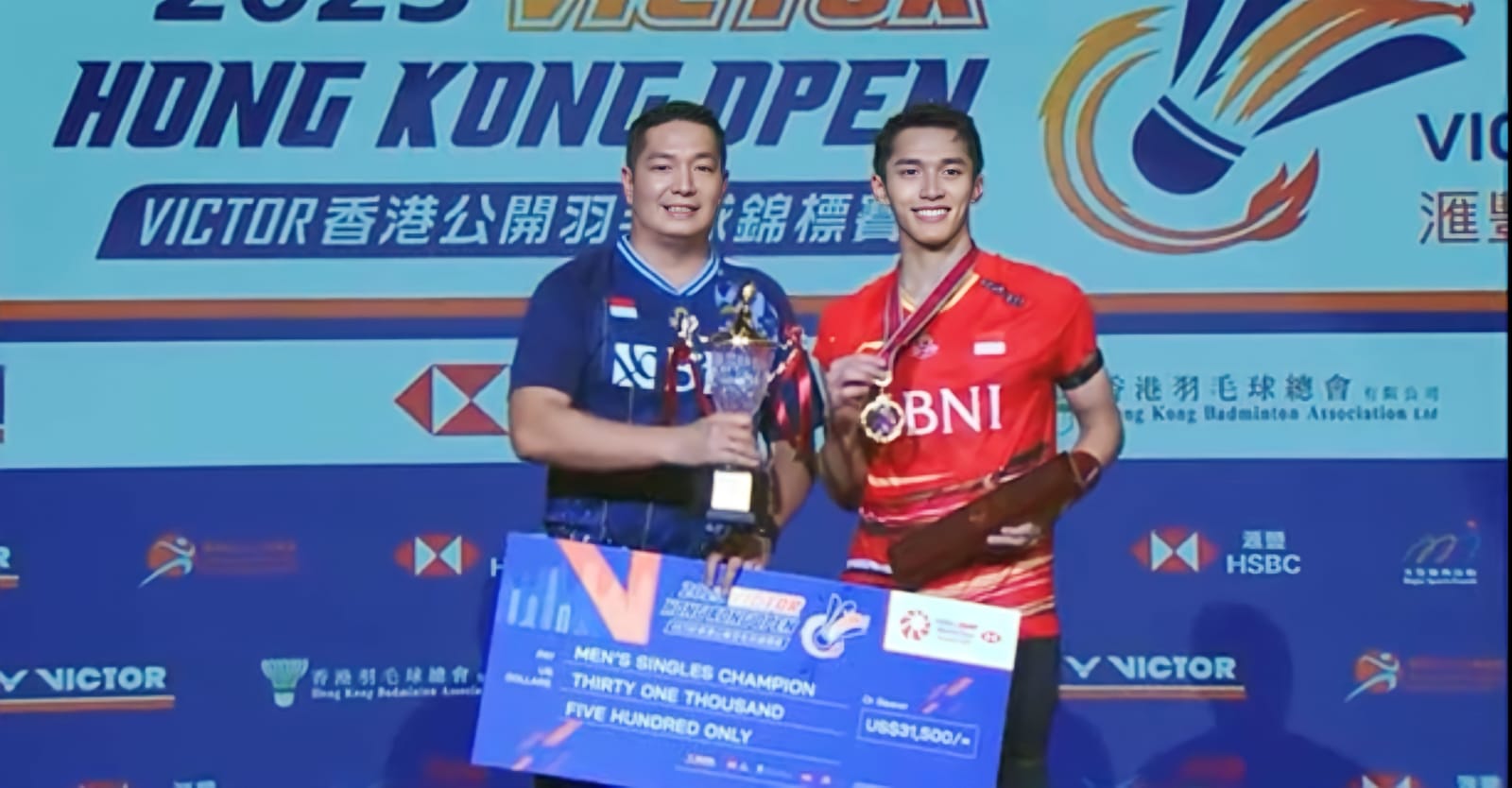 Tempatkan Tiga Wakil di Final, Indonesia Sabet 2 Gelar Juara HongKong Open 2023