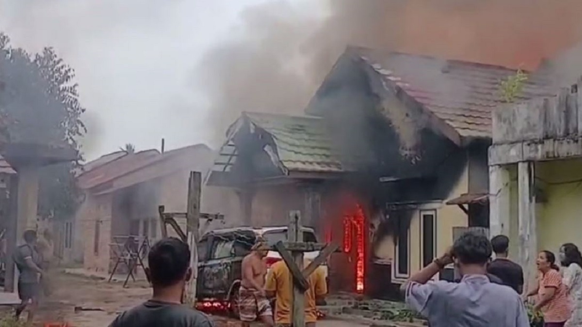 Kebakaran Hebat Di Kasang Pudak, Rumah Ludes Dan 1 Orang Meninggal Dunia