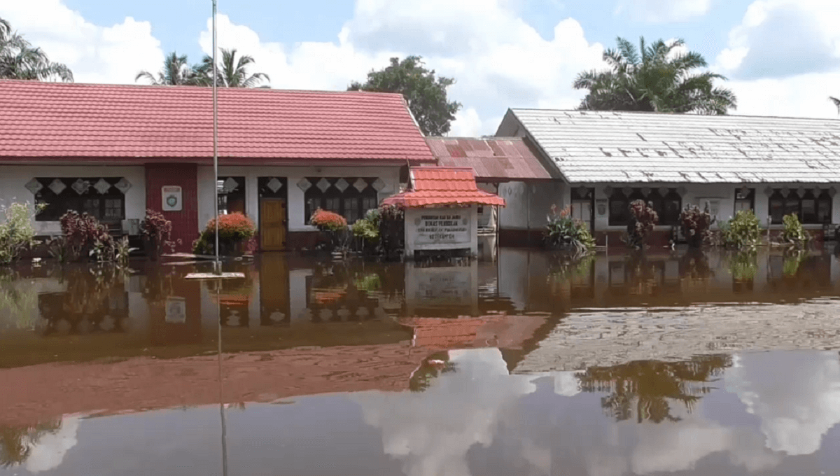 Banjir Susulan, 55 Sekolah di Muaro Jambi Kembali Terendam