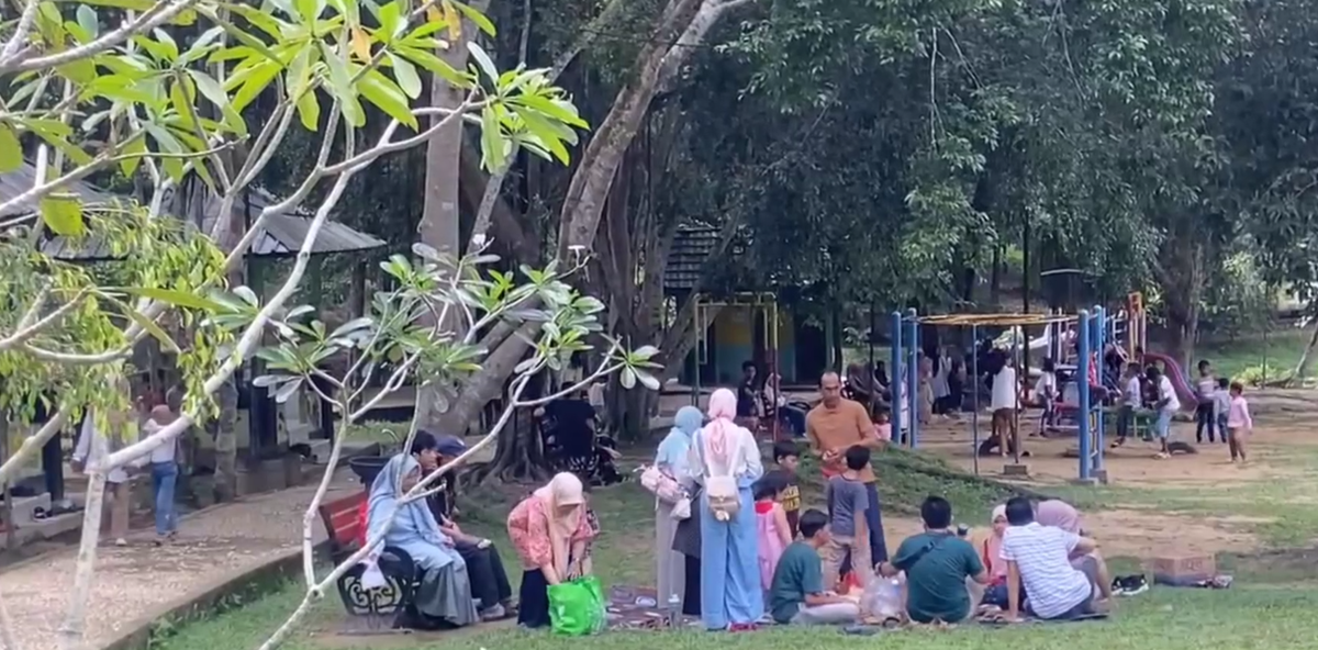 Hutan Kota Muhammad Sabki Ramai Dikunjungi Saat Lebaran 2026