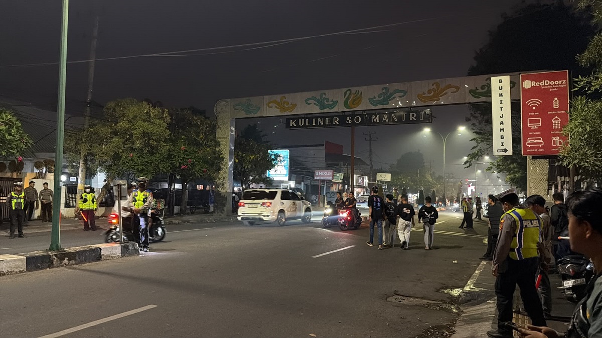 Razia Knalpot Brong di Kota Jambi, Puluhan Motor Diamankan Polisi