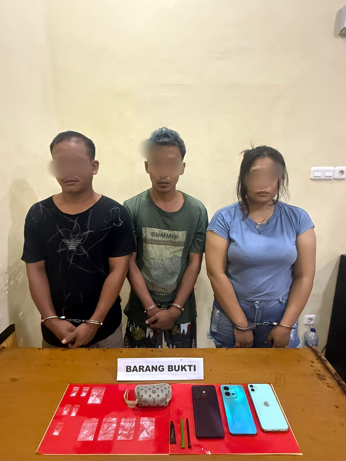 Berantas Narkoba, 3 Orang Pelaku Di Kec.Mandiangin Berhasil Di Bekuk 