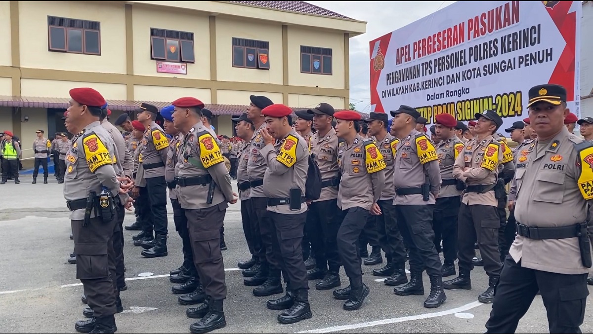 150 Personel Dikerahkan Untuk Pengamanan TPS PSU Di 3 Kecamatan di Sungai Penuh