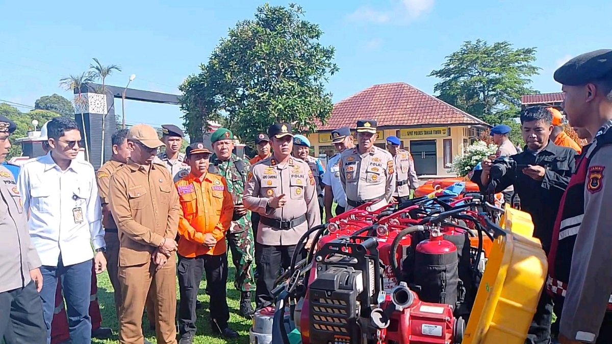 Siaga Karhutla! Polres Tanjab Timur Kerahkan Personel Hadapi Ancaman El Nino