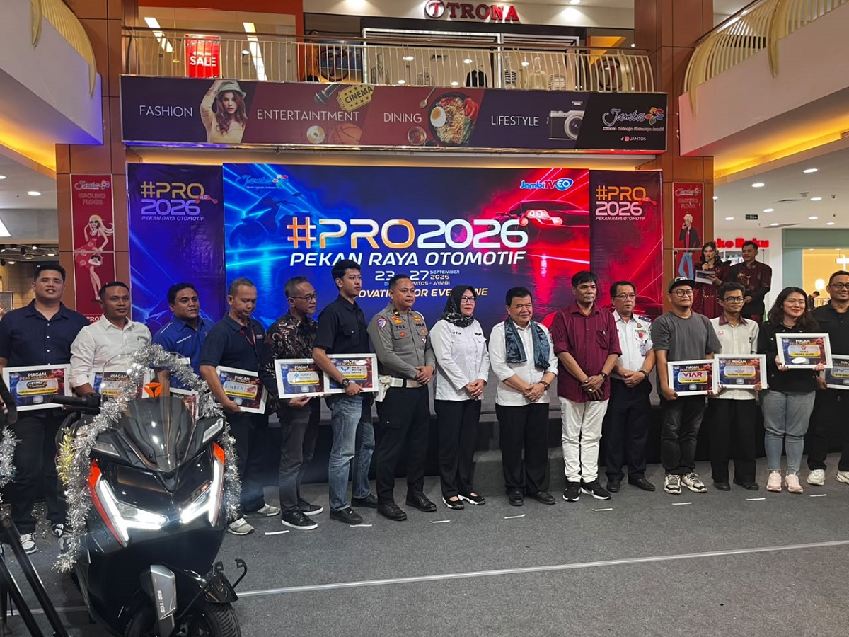 13 Exhibitor Hadir Meriahkan Pekan Raya Otomotif JambiTV 2026