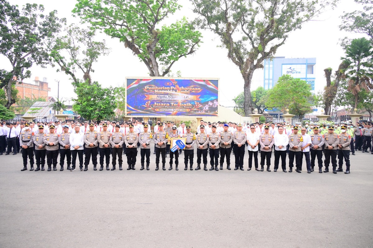 Polda Jambi Beri Penghargaan kepada Aipda Arjunif Peraih Kompolnas Award 2026