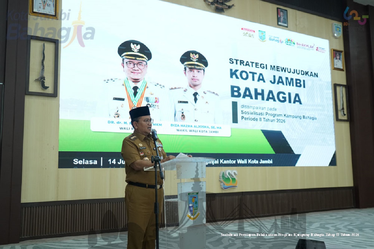 Pemkot Jambi Sosialisasi Program Kampung Bahagia, Tahap II Siap Berjalan di 787 RT