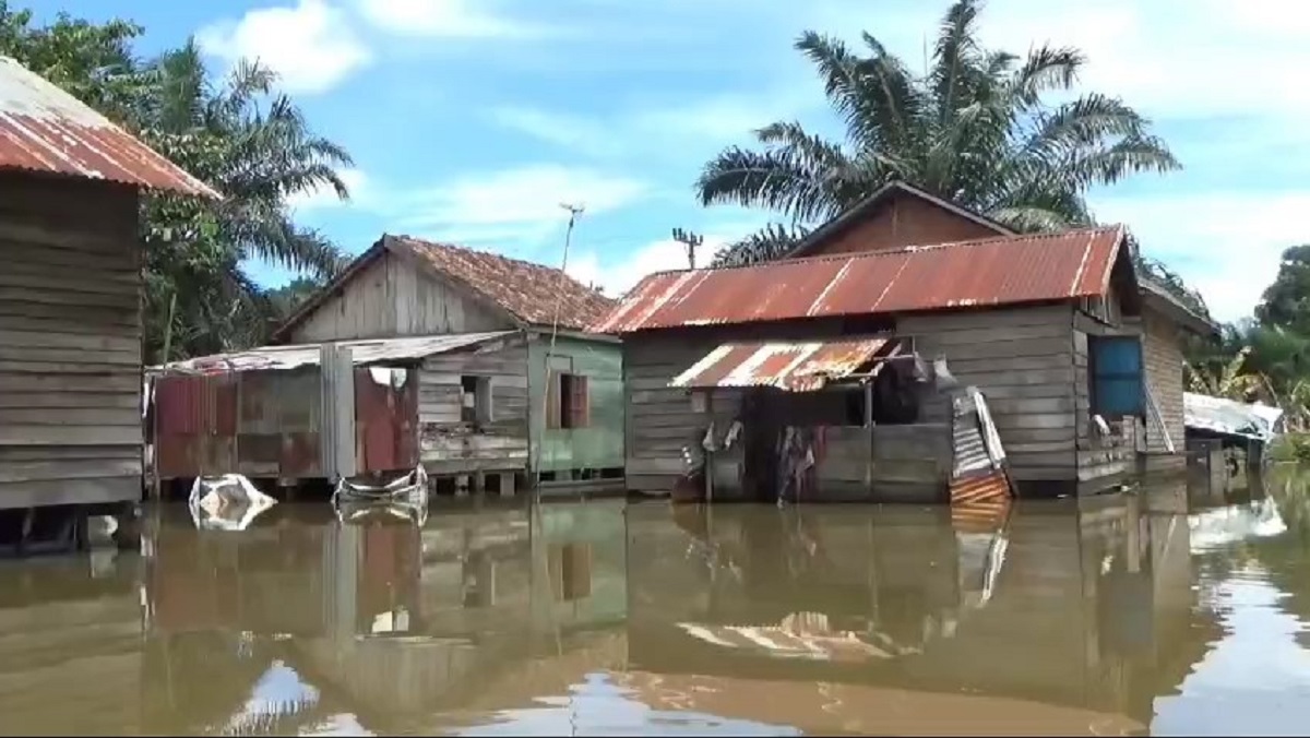 Banjir di Desa Pematang Jering Berangsung Surut, Tersisa 1 Dusun Lagi yang Masih Terendam