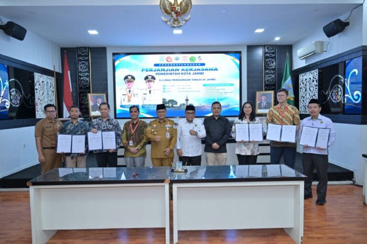 Perkuat Transformasi Digital dan Smart City, Pemkot Jambi Kerja Sama Strategis dengan 5 Perguruan Tinggi 