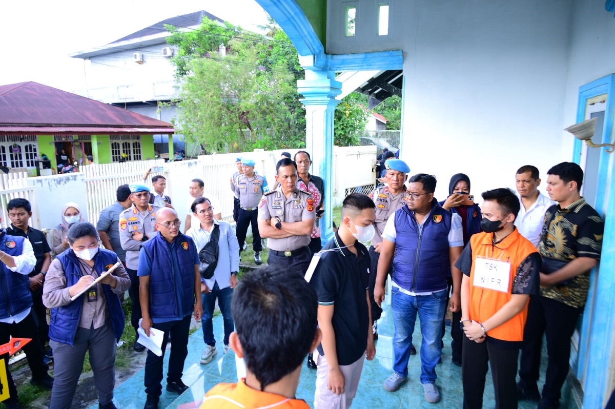 Polda Jambi Gelar Rekonstruksi Kasus Tindak Pidana Rudapaksa