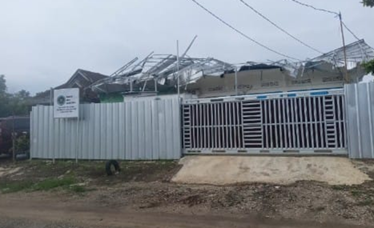 Cuaca Ekstrem Rusak 2 SPPG di Rimbo Bujang, Operasional Terganggu