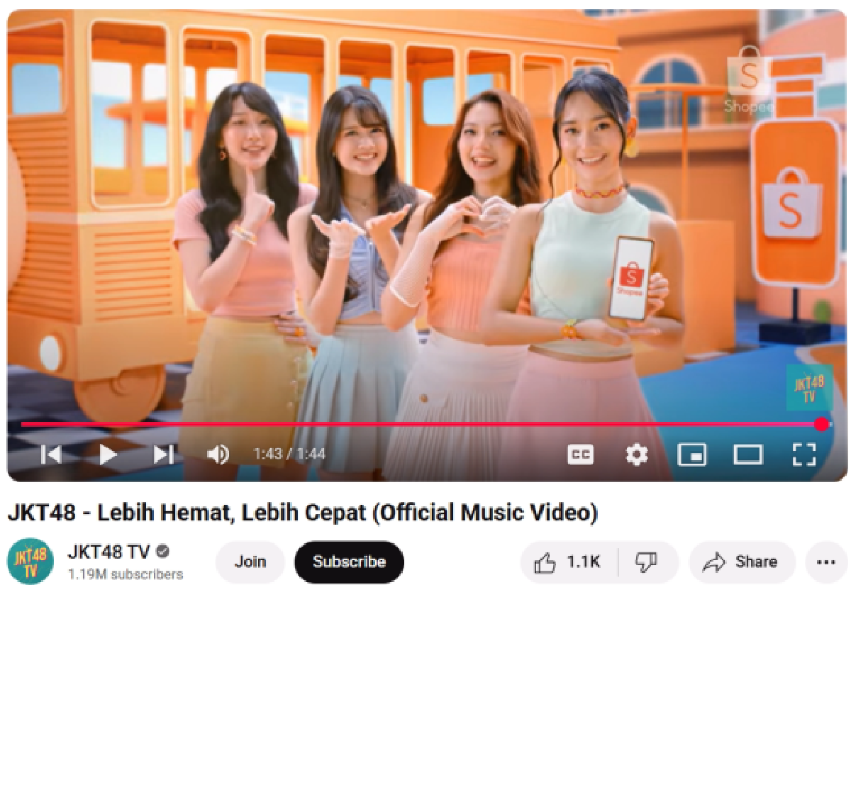Shopee dan JKT48 Buktikan Chemistry Kuat Lewat MV “Lebih Hemat, Lebih Cepat”!