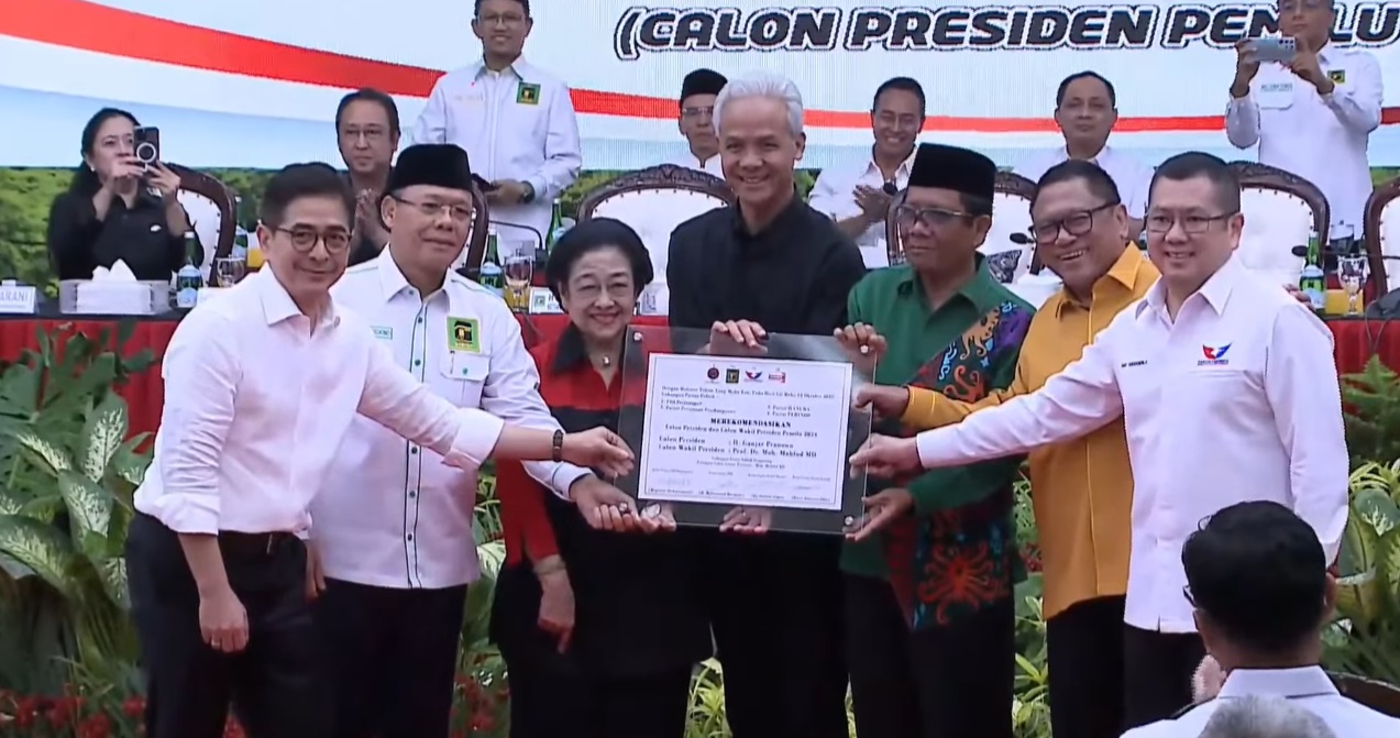 Ganjar-Mahfud Resmi Berpasangan di Pilpres 2024