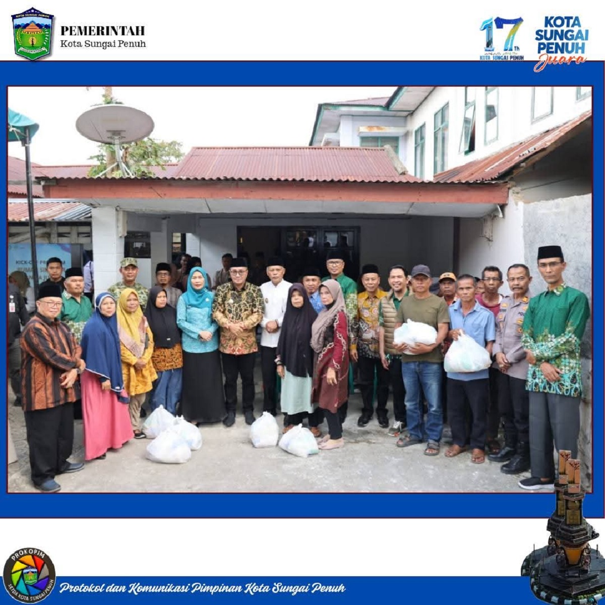 Serahkan Santunan Anak Yatim, Wako Alfin Beri Semangat dan Motivasi