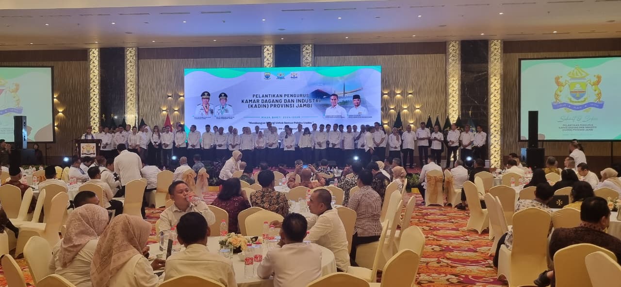 Anindya Bakrie Kukuhkan Pengurus Kadin Jambi 2024–2029, Dorong Pembangunan Pelabuhan