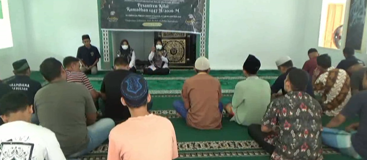 Ratusan Warga Binaan Lapas Kelas II B Muara Bulian Ikuti Pesantren Kilat Ramadhan