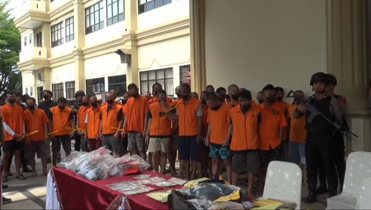 Ratusan Tersangka Narkoba Dibekuk, Polda Jambi Gagalkan Peredaran Untuk 70 Ribu Jiwa