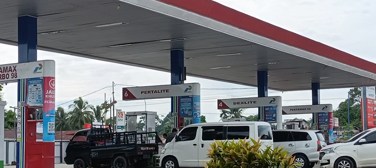 SPBU Bernai Tambah Stok Pertalite Jadi 24 Ton per Hari Selama Arus Mudik
