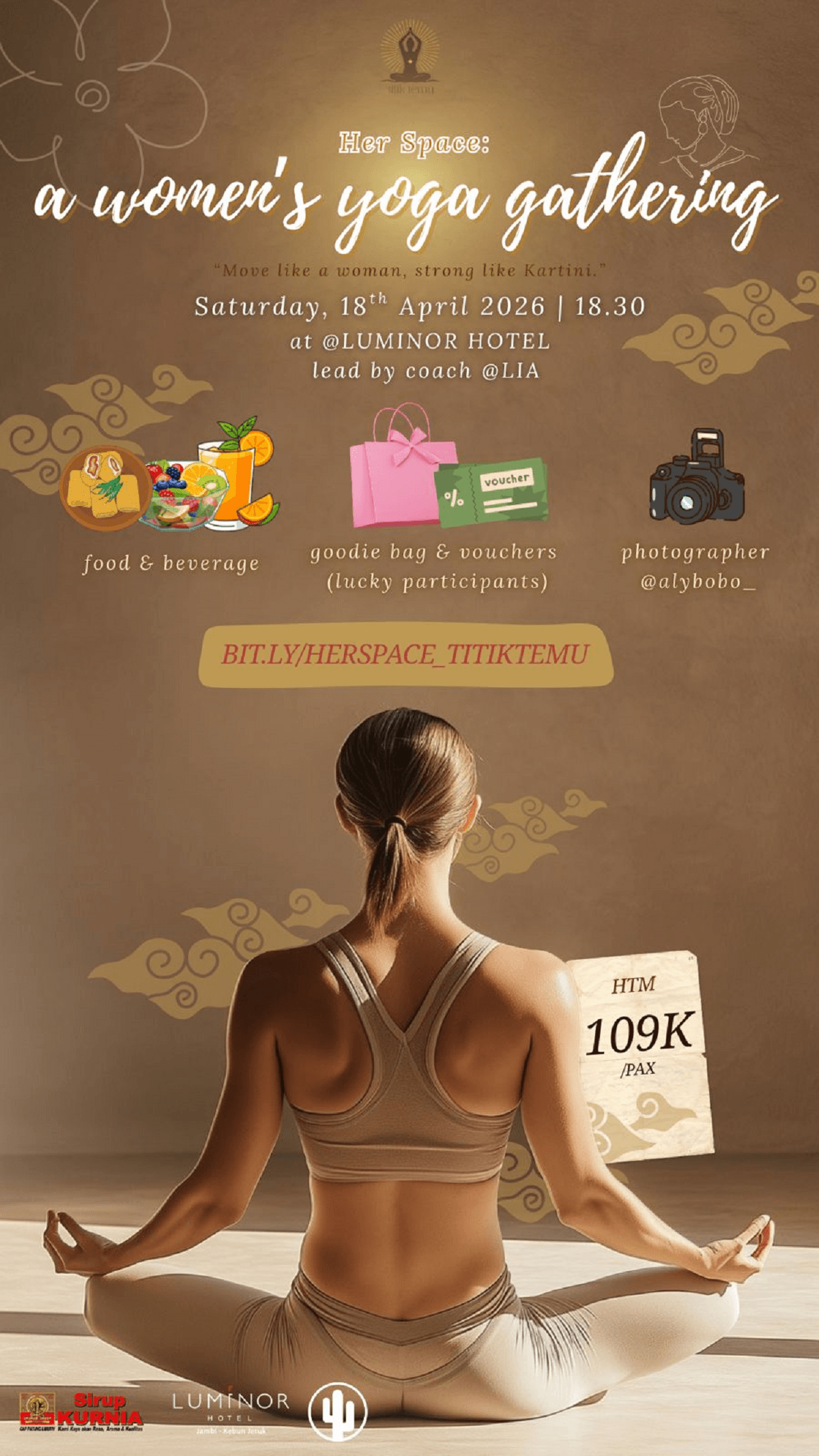 Her Space: A Women’s Yoga Gathering – Rayakan Semangat Kartini Bersama Titik Temu dan Luminor Hotel Jambi