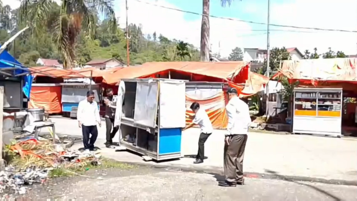Penertiban Pasar Kuliner Sungai Penuh: Pedagang Aktif Difasilitasi, Lapak Kosong Ditertibkan