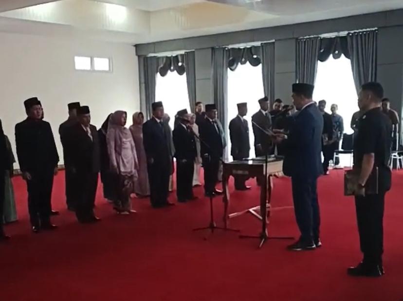 PJ Bupati Asraf Lantik Pejabat Eselon III dan IV dilingkup Pemkab Kerinci